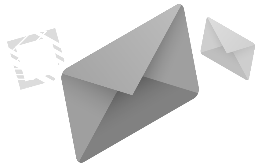 Decorative mail illustration